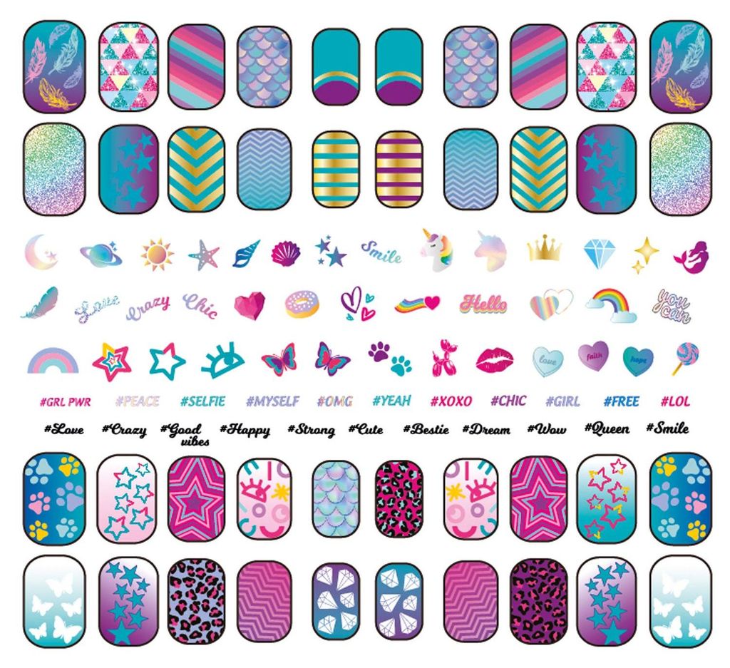 Clementoni Crazy Chic Fluoreszierende Nägel, Produktbild 