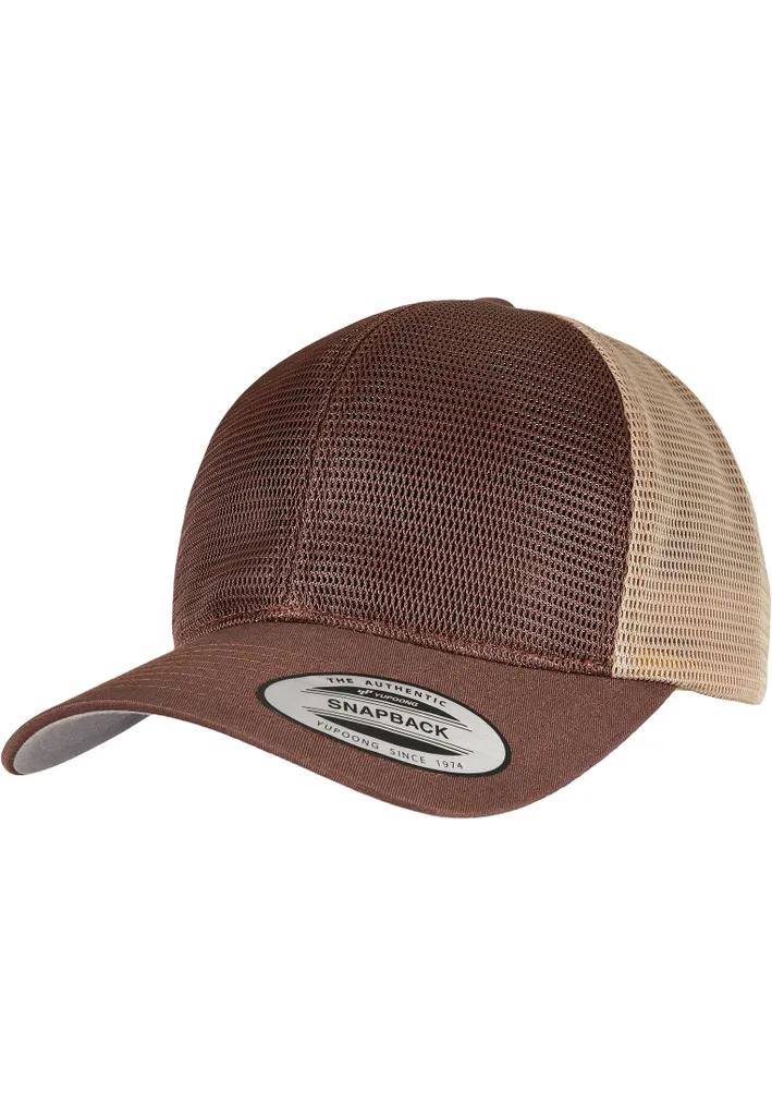 Flexfit 6360T Omnimesh Cap Marrone Khaki | Vendita Online Cappelli 2-Tone