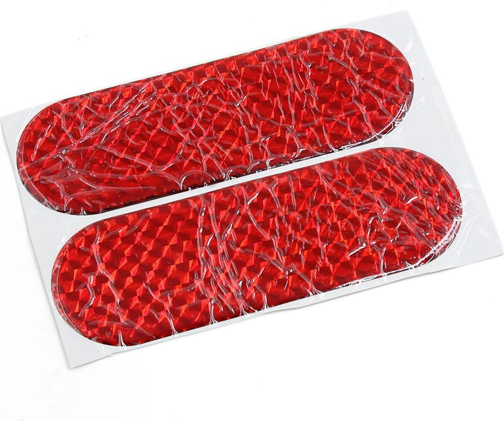 12cmx4cm Auto Auto außen Reflektor Aufkleber Reflektierende Aufkleber rot 2 de