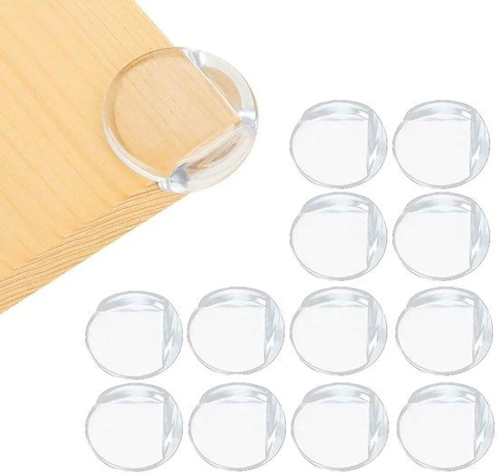 Protection de table pour enfants transparente - Lot de 4 coins de sécurité