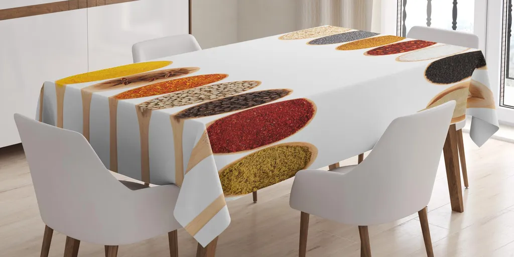 Tovaglia Rettangolare 140x170 ABAKUHAUS: Design Spezie Multicolore