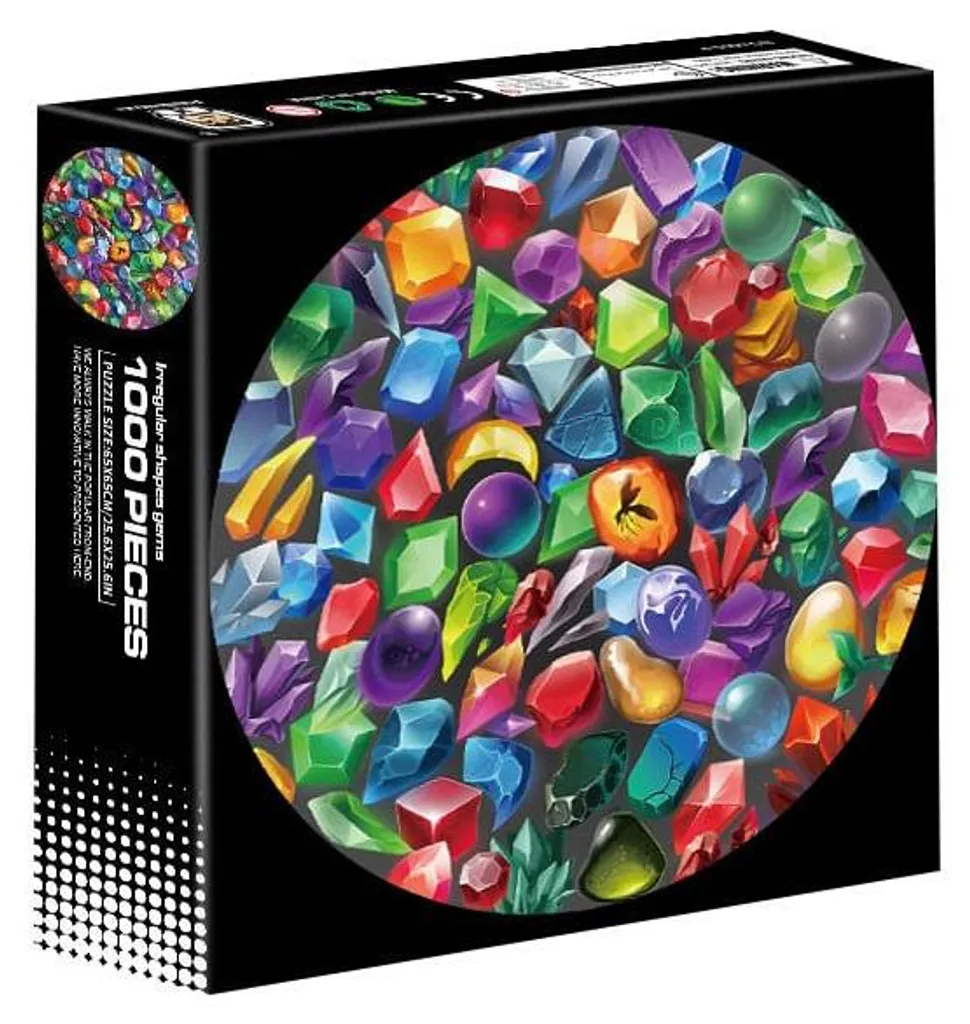 Puzzle 1000 Pièces Pierres Précieuses pour Stimuler la Concentration