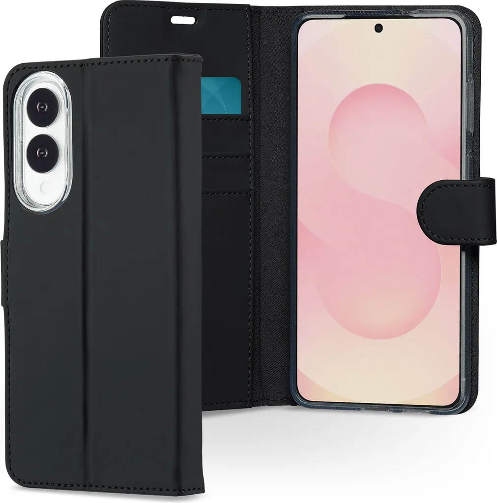 Custodia a Libro Accezz Samsung S25 Edge Nero - Eleganza in TPU