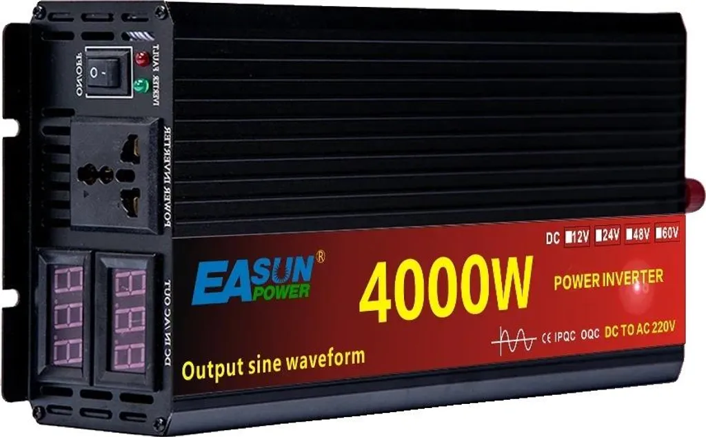 Onduleur 12V 220V 4000W Pur Sinus pour Camping-car, Van et Sites Isolés en Autonomie