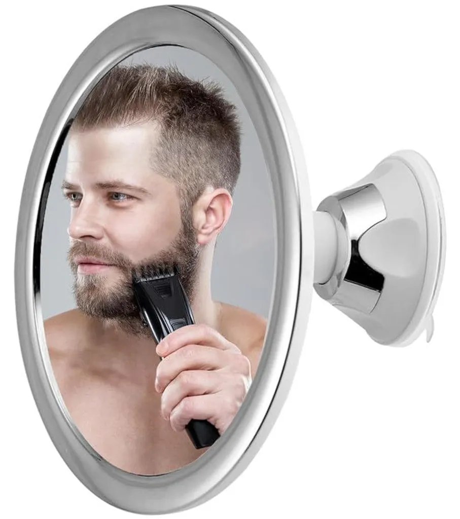 Miroir anti-buée sans perçage : la solution rotative 360° salle de bains
