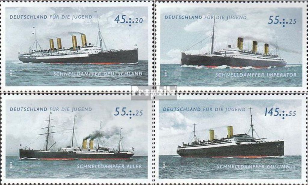 Briefmarken BRD (BR.Deutschland) 2010 Mi 2809-2812 Produktbild 