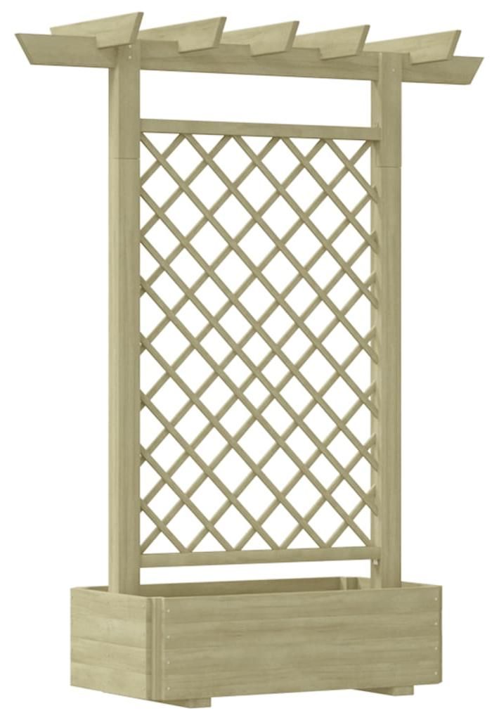 vidaXL Pergola mit Pflanzkasten 162x56x204 cm Holz