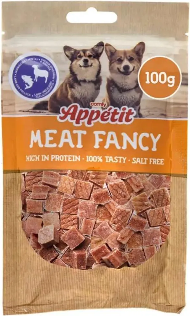 Aliment Humide Riche en Viande Agneau et Morue Comfy Appetit 100g