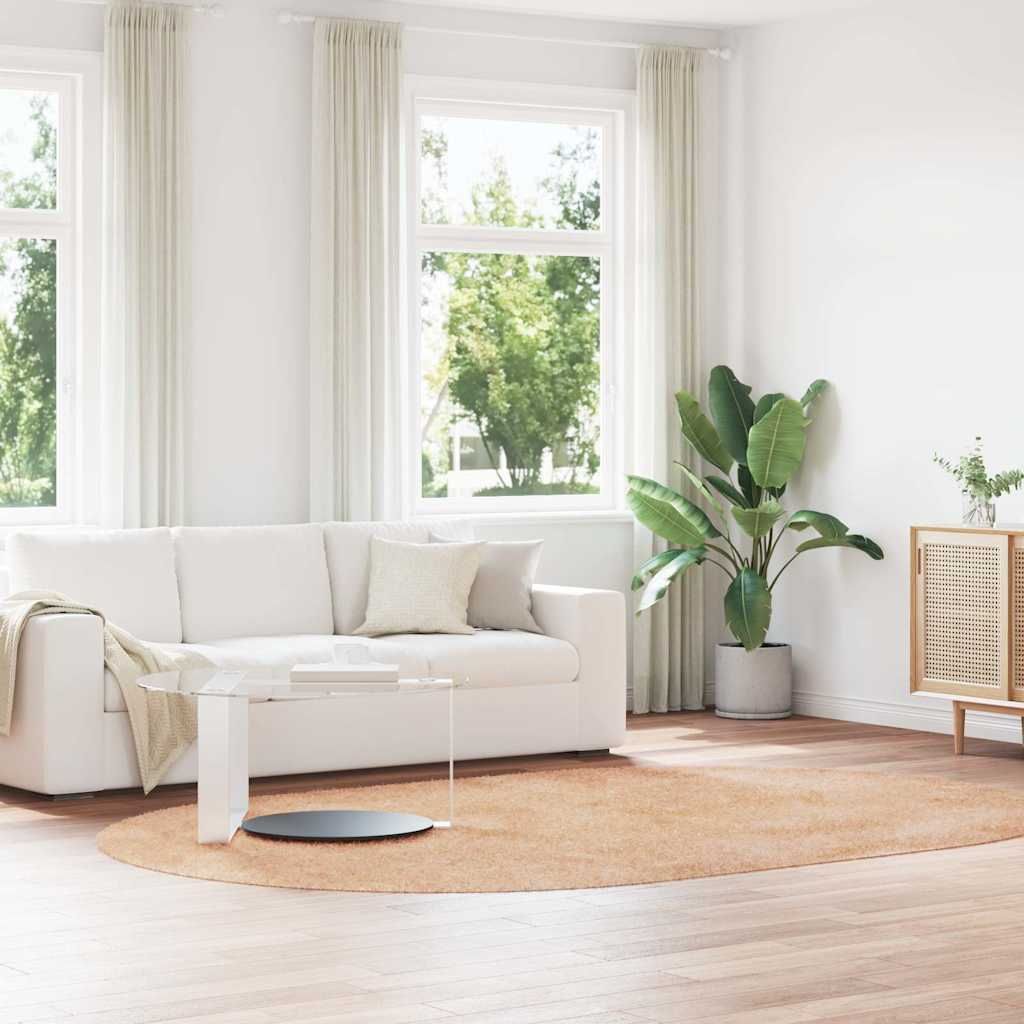 "2026 Promotion" Moderne Teppich Shaggy Hochflor NAVARRA Beige 300x200 cm Polyester - Designerteppiche CC25585
