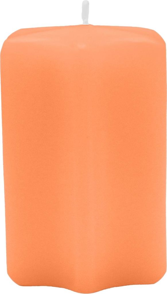 Sternkerzen Mango Orange 80 x Ø 60 mm, 4 Stück