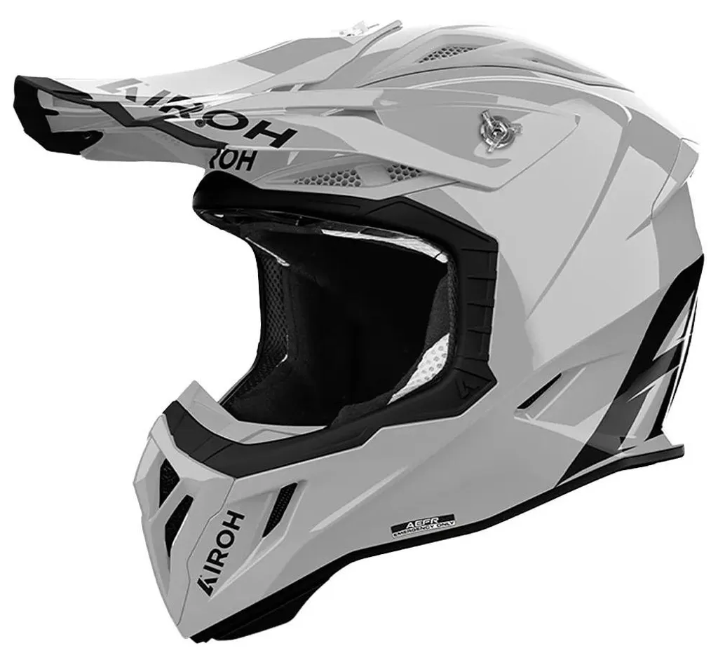 Casque Motocross Airoh Aviator Ace 2 Solid Gris Mat Taille L 59-60cm