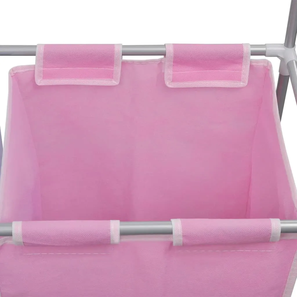 Panier à linge à 2 compartiments avec séchoir intégré - Modèle XL Noir - 8