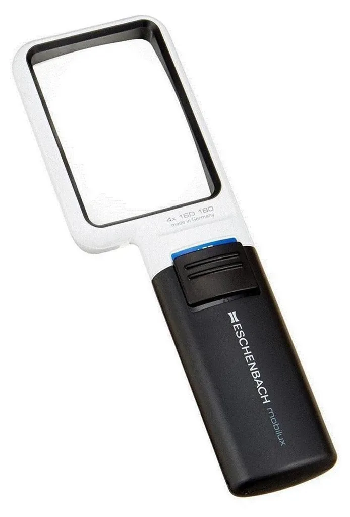 Loupe Eschenbach mobiluxLED 10D 3,5x 75x50mm sans support - Loupe éclairante
