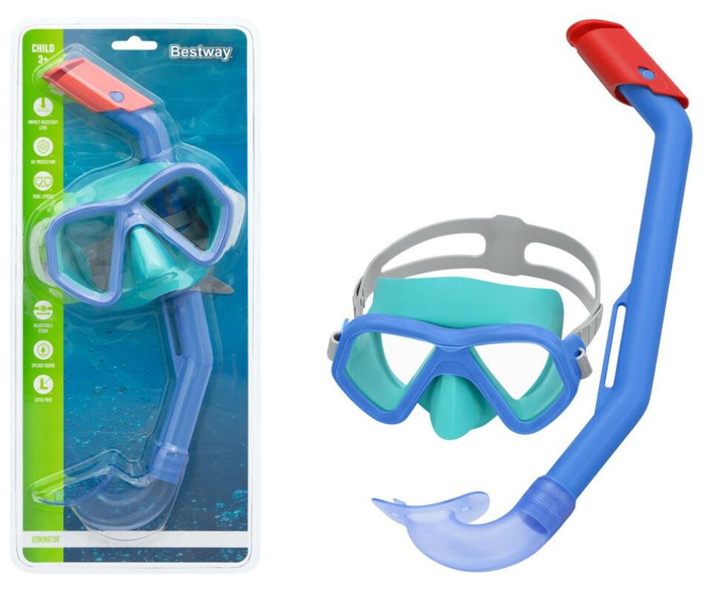 Set Maske + blauer Schlauch 24023