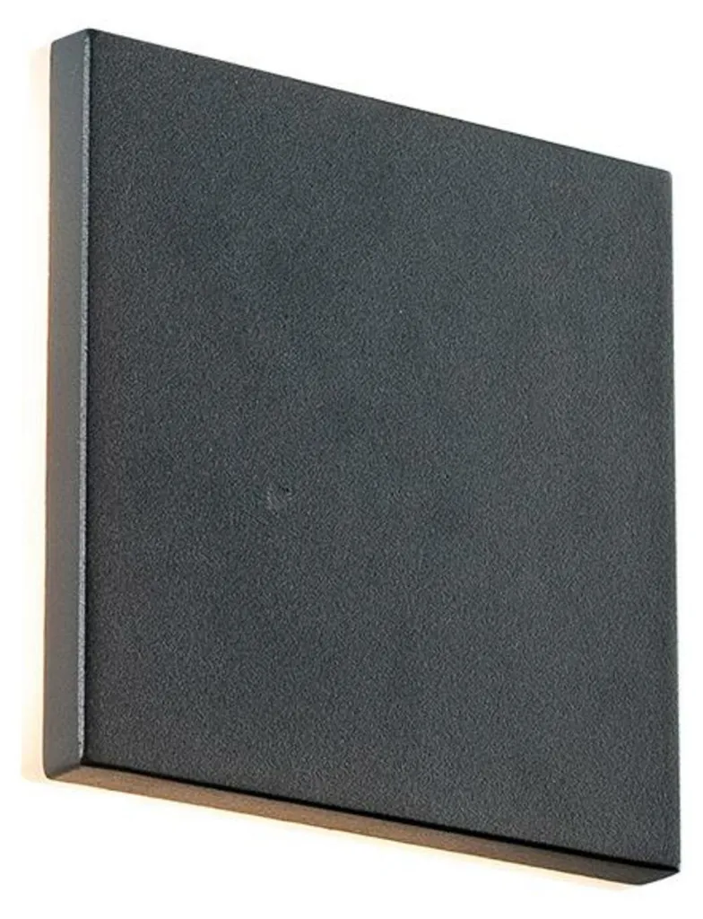 Applique murale LED extérieure anti-humidité IP54 8W pour zones sombres gris