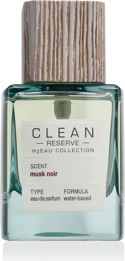 Clean H2Eau Musk Noir 50 ml - Parfum Doux sans Alcool pour Peau Sèche