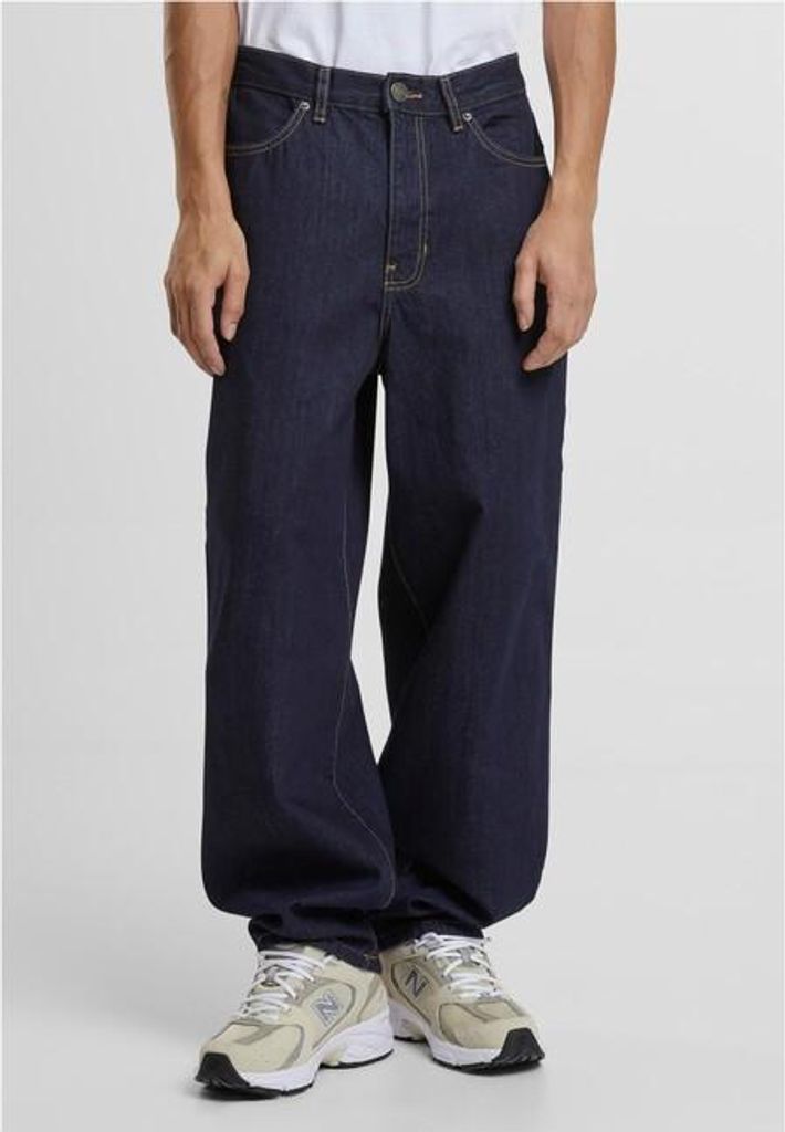 Urban Classics - Herren 90‘s Straight Jeans - RINSED DENIM Produktbild 