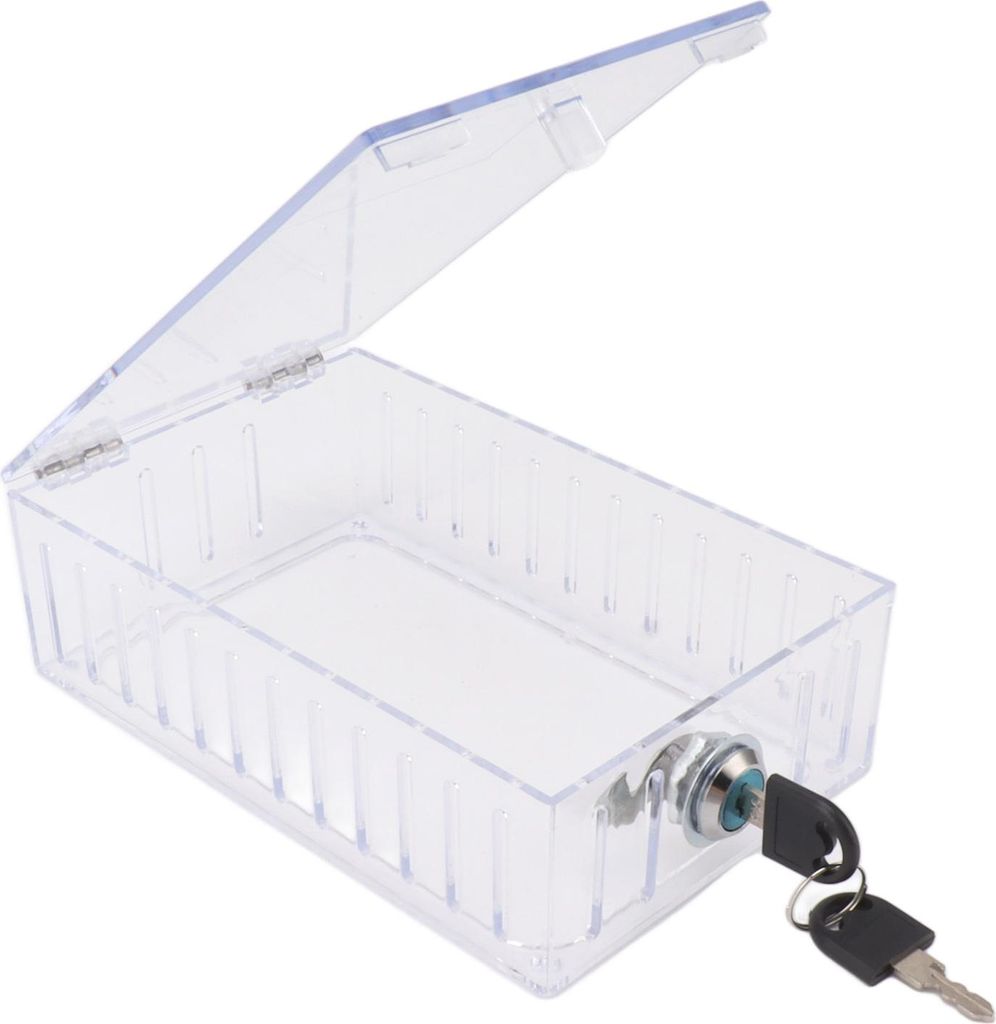 Thermostat Lock Box Large Universal Home Locking Thermostat Guard Clear Cover mit Schlüssel für Thermostat an der Wand