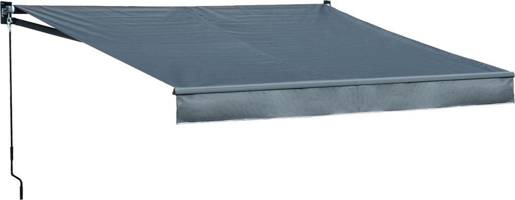 Store banne SAULE 3,5 × 3m - Toile anthracite et structure Image du produit 