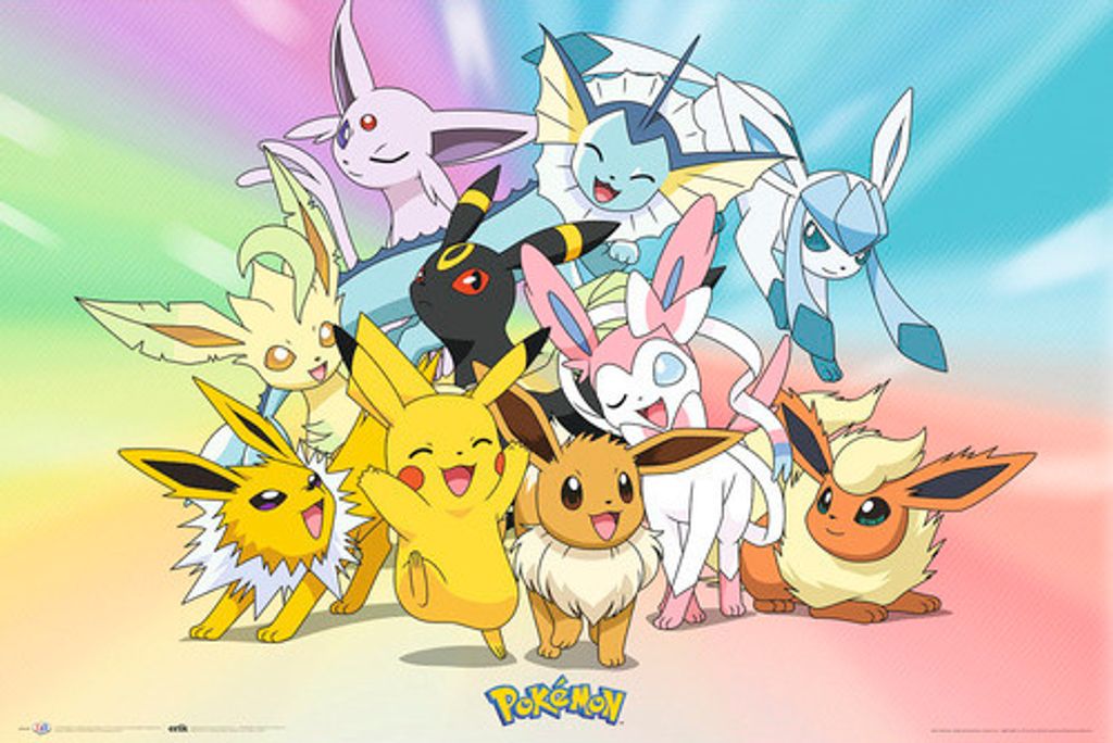 Maxiposter Pokemon eevee 91,5x61 cm