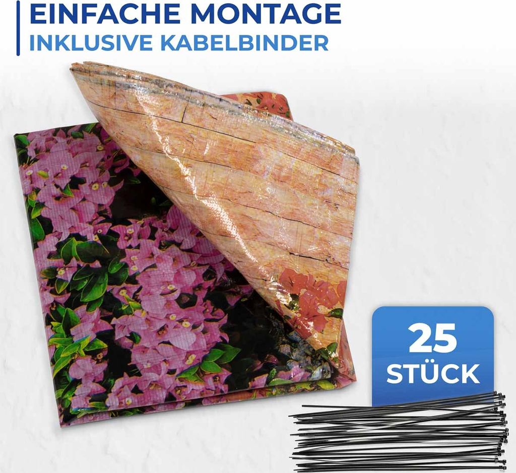 Balkon-Sichtschutz »Mauerblumen« Produktbild 7