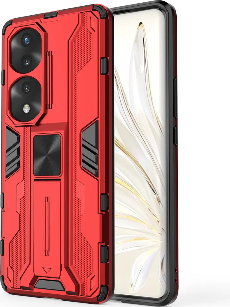 Custodia Rossa per Honor 70 Pro Rugged TPU PC Supporto Video