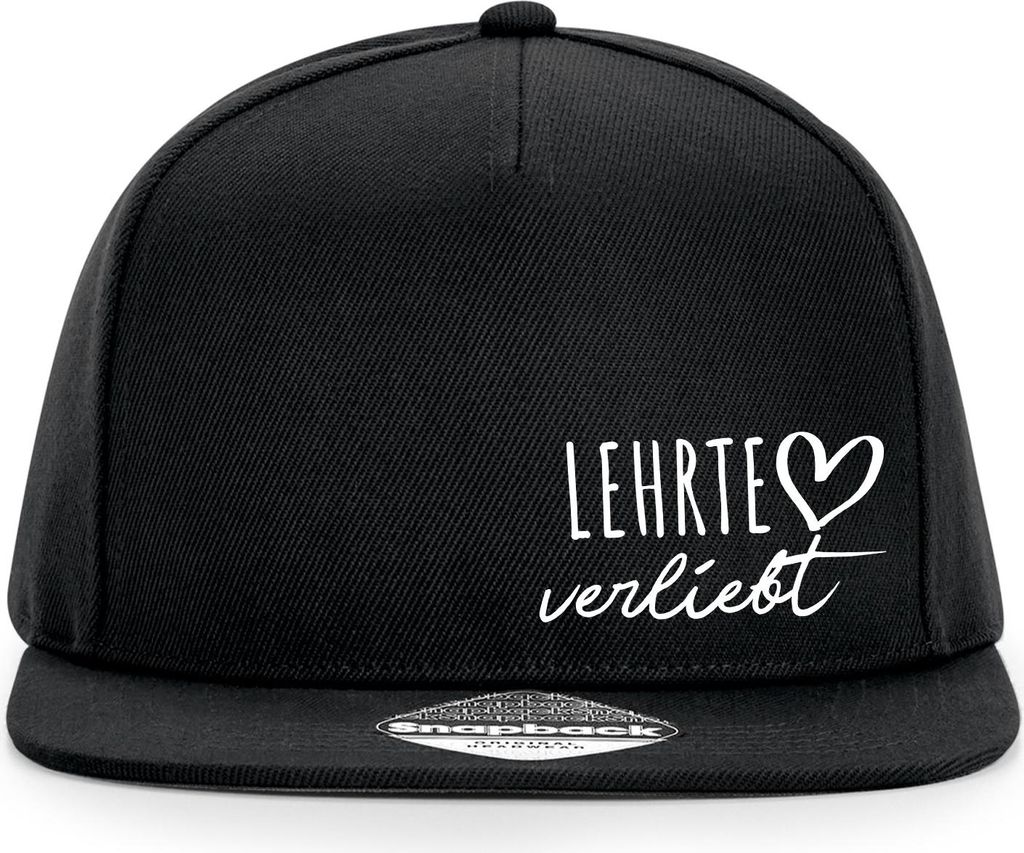 Huuraa Cappy Mütze Lehrte verliebt Black Polyester Snapback Kappe Geschenkidee