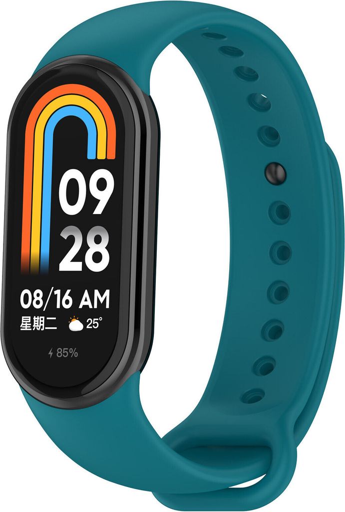 Strap-it Xiaomi Smart Band 8 Silikon Armband (Viridien)