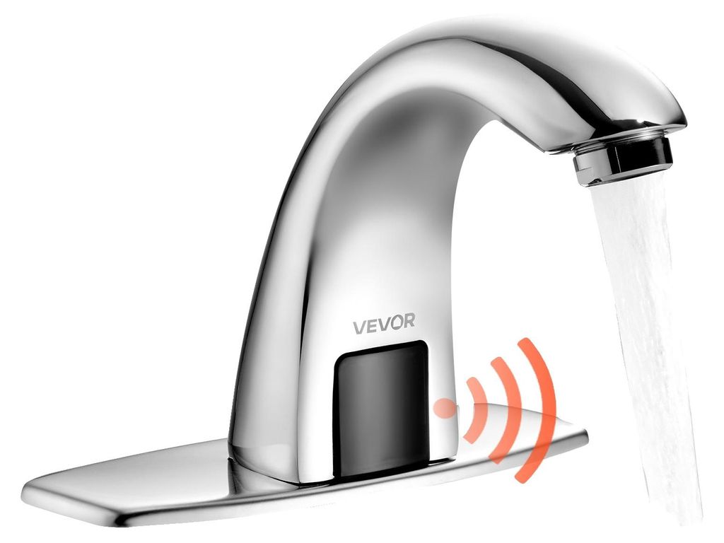 Rubinetto touchless per lavabo VEVOR (argento cromato) Immagine del prodotto 
