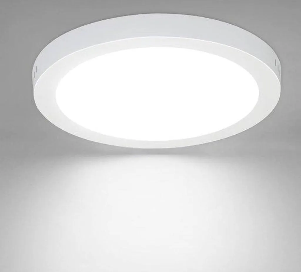 Lampe LED salle de bains ronde Ø 23 cm 18W 5000K blanc étanche IP44