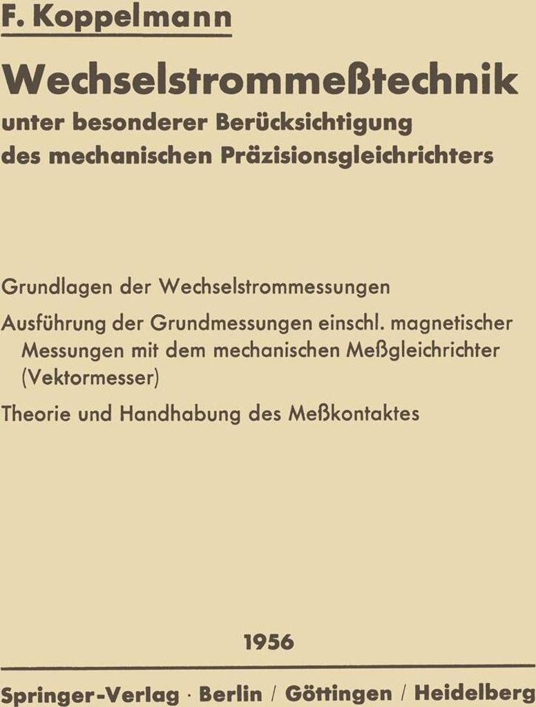 Wechselstrommeßtechnik