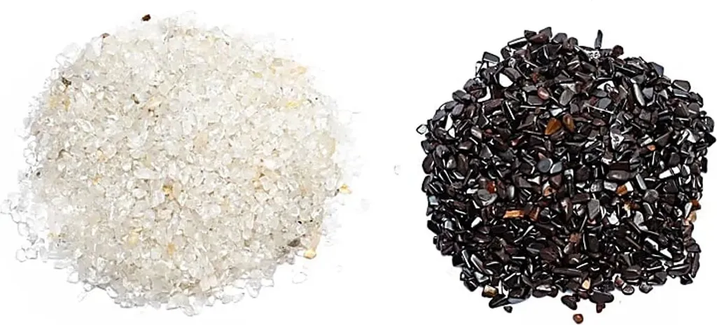 Lot de 2 Pierres de Décharge et Charge en Minéraux Naturels - 250g
