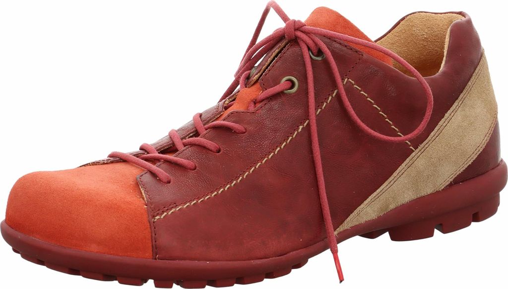 Think Schnürhalbschuhe bequem in rot, Gr. 44