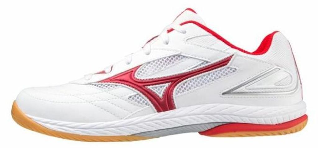 MIZUNO WAVE DRIVE 9 / Weiß/Hochrisikorot/Silber / Größe: 37 Produktbild 