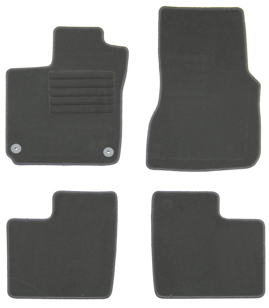 Fußmatten-Set für Smart ForFour W453, 11/2014-12/2021, 4-teilig, Schwarz