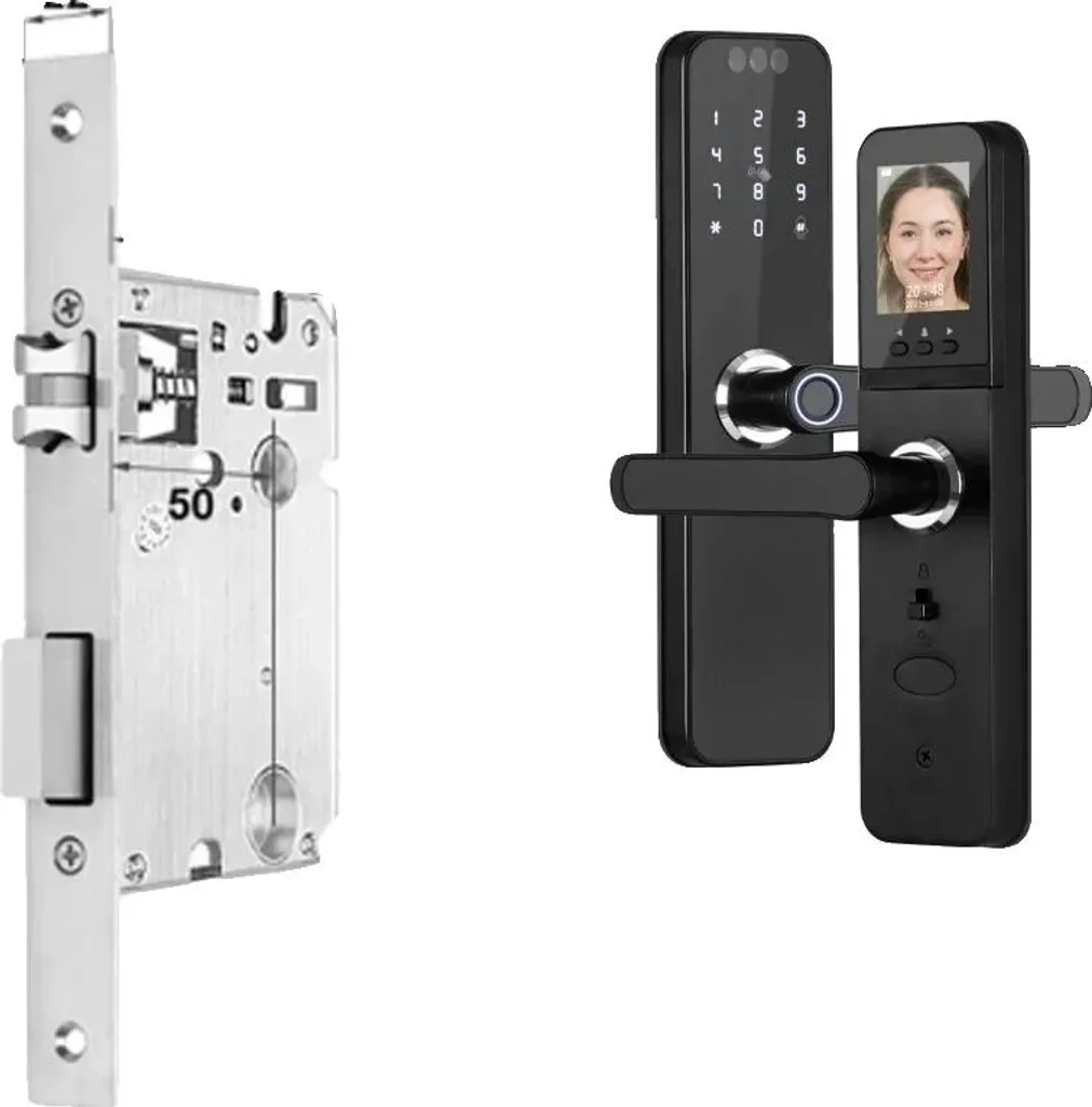 Serrure intelligente anti-intrusion 3D Face et vidéo à distance 22x180
