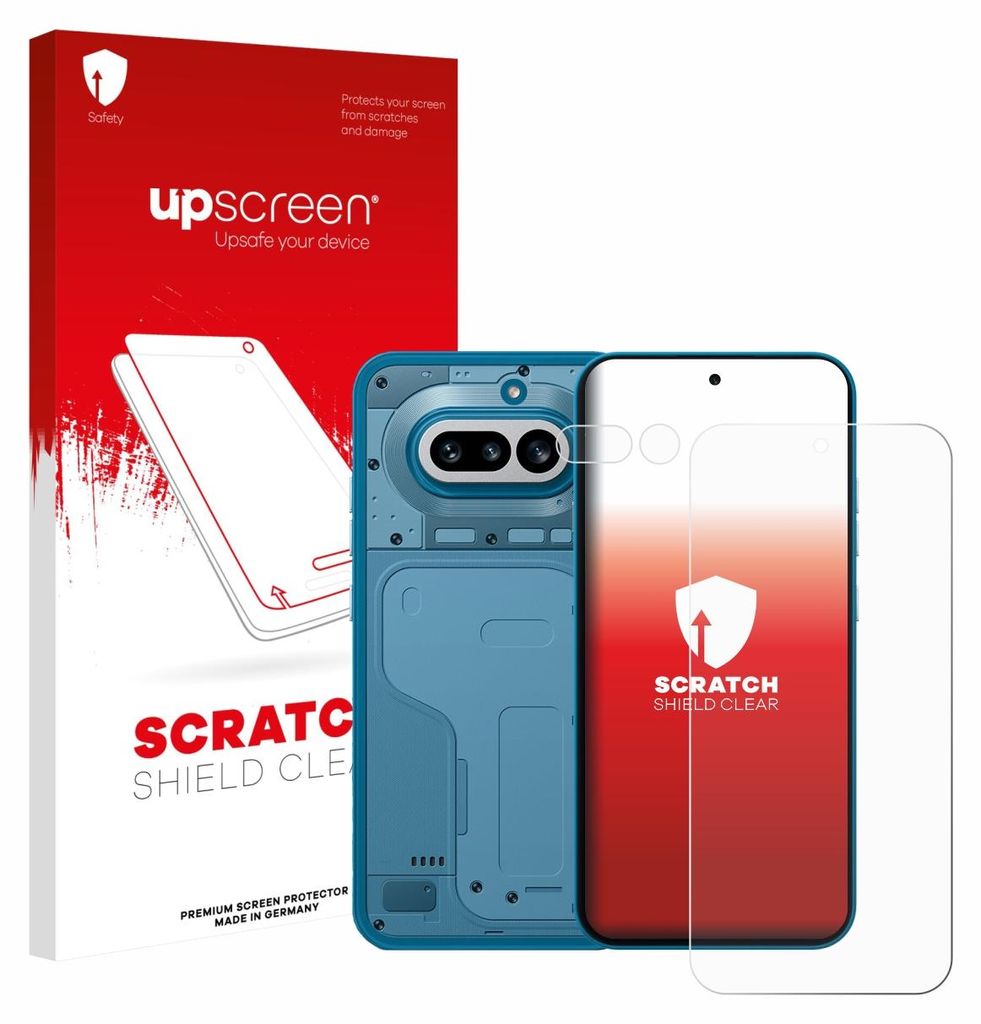 upscreen Schutzfolie für Nothing Phone (4a) (Display+Kamera) Displayschutz Displayschutzfolie Folie Klar Transparent