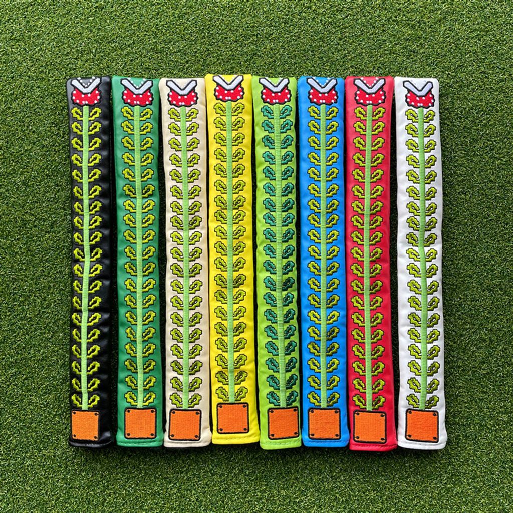 Golf Alignment Stick Cover Kratzfeste, verschleißfeste Stickdesign-Golf-Putter-Schutzabdeckung Ausrüstungszubehör