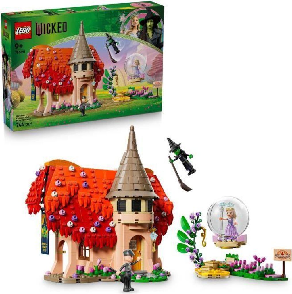 LEGO Wicked Glinda und Elphaba im Munchkinland, Bauset 75690, ab 9 Jahren