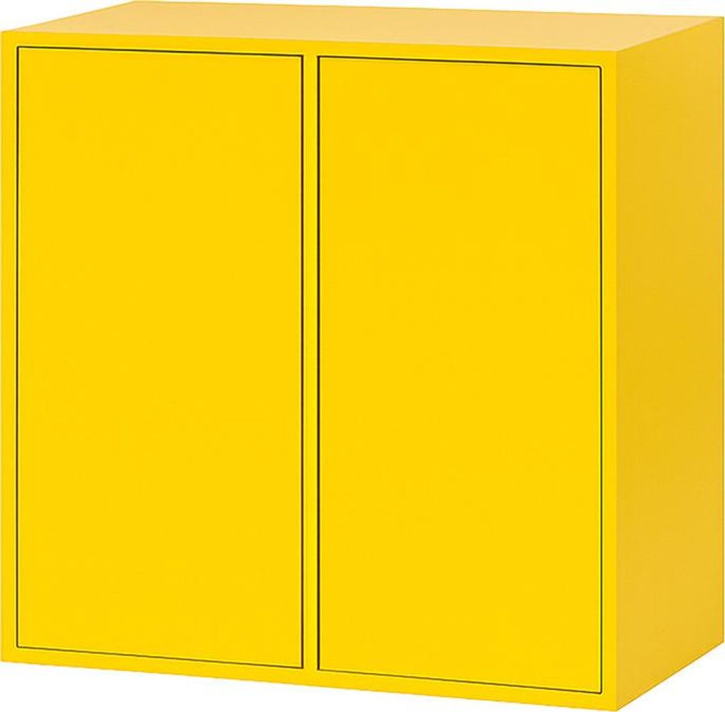 Leziter Boxie 2-türiger Hängeschrank 80x80x37 cm gelb