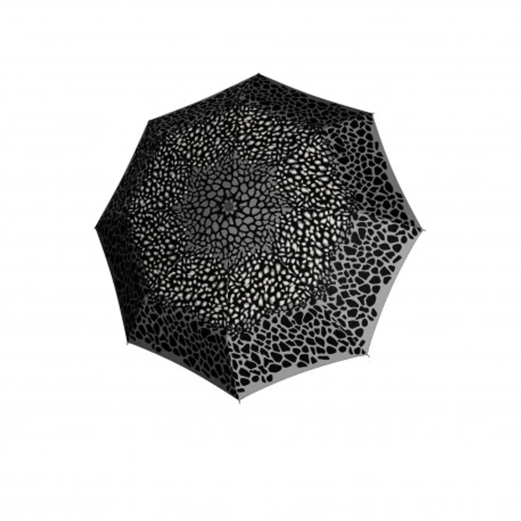 Knirps T.760 Stick Automatic Animal Stone Parapluie Canne Noir de Luxe