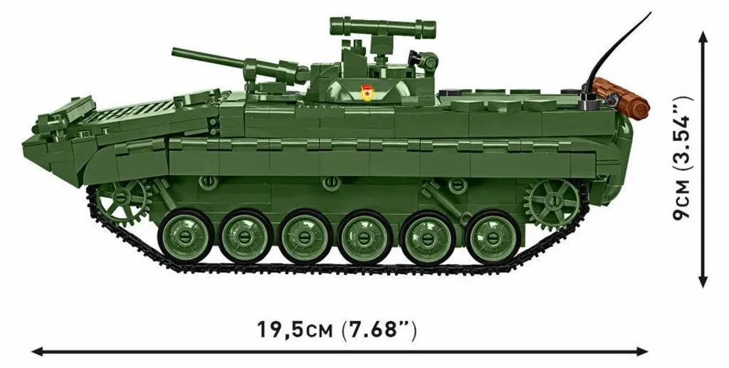 Cobi 2631 BWP-1 DDR/RUS Forces Armées Char Miniature Blocs de Construction - 10