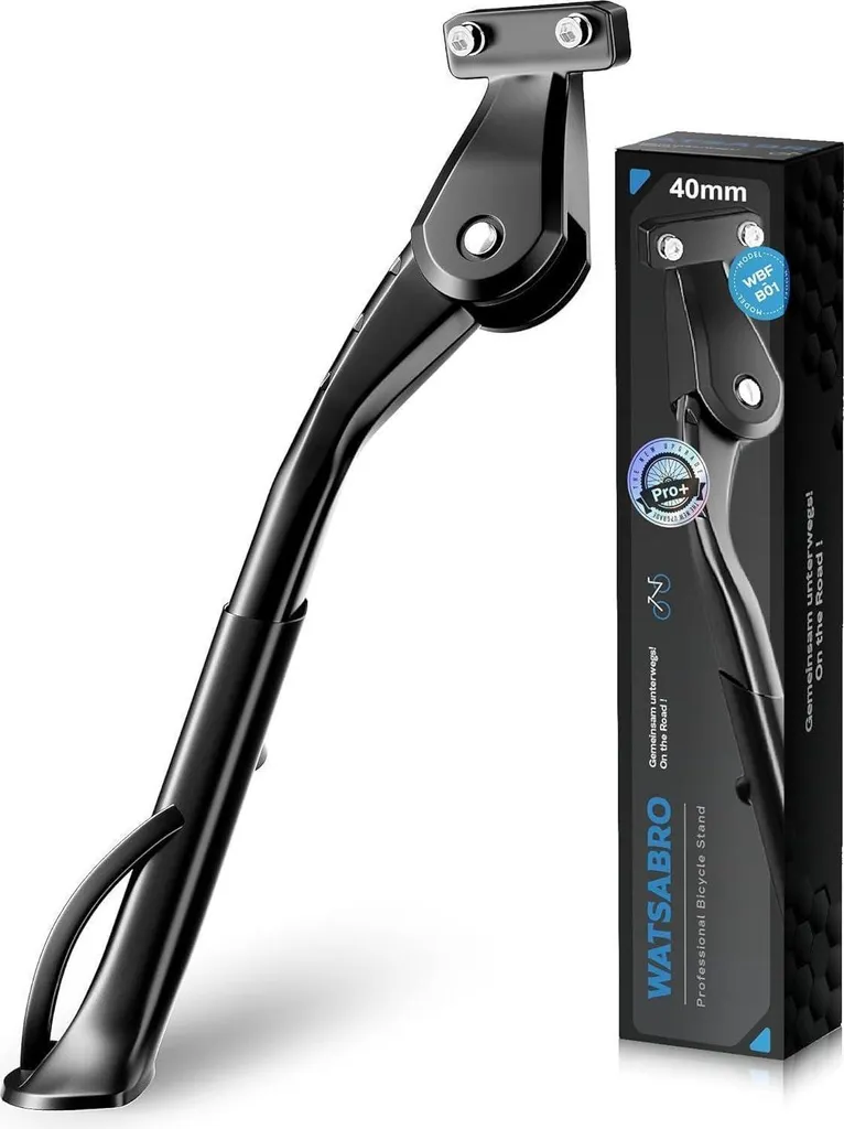 Béquille vélo stable réglable 4 trous vis M5 pour E-Bike et VTT