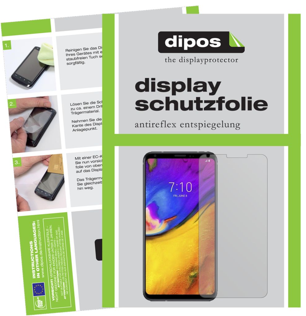 2x Schutzfolie für LG V35 ThinQ matt Displayschutzfolie Folie Display Schutz