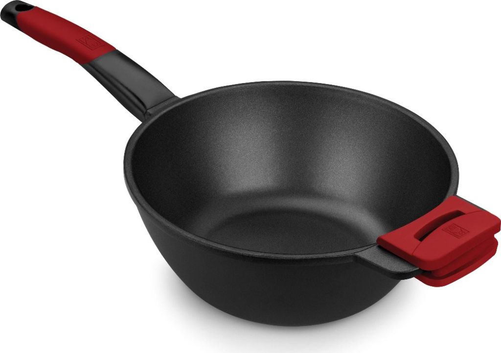 BRA Premiere A412028, Rund, Wok-/Bratpfanne, Schwarz, Produktbild 