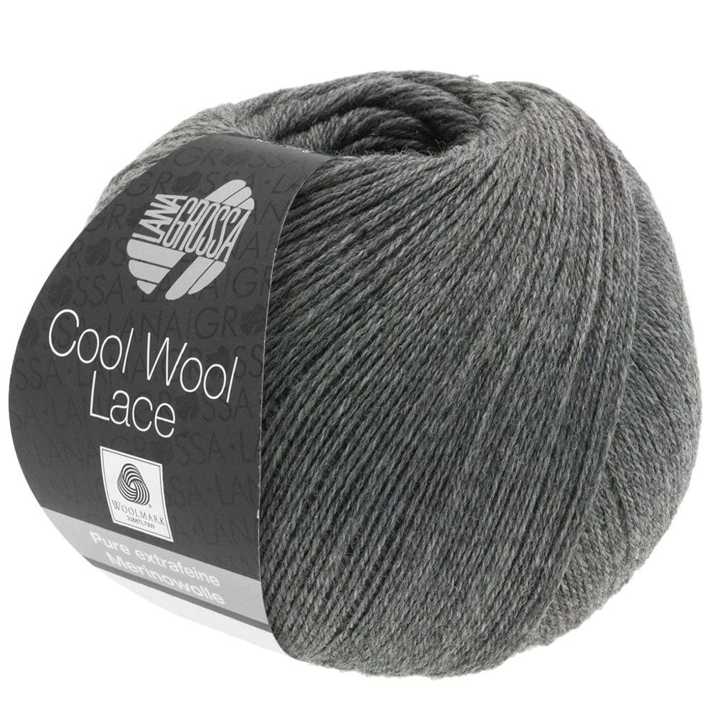 Lana Grossa Cool Wool Lace 026 Dunkelgrau 50g Produktbild 