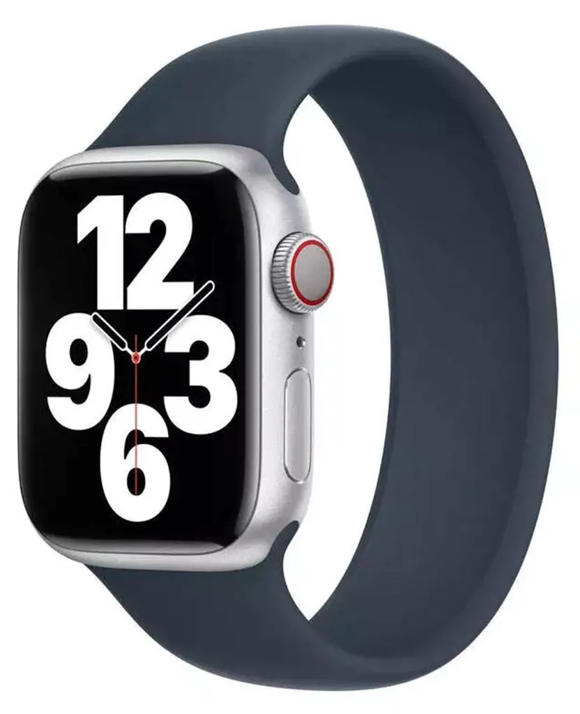 Solo Loop Storm Blue Apple Watch - Cinturino Silicone Taglia 3 Premium