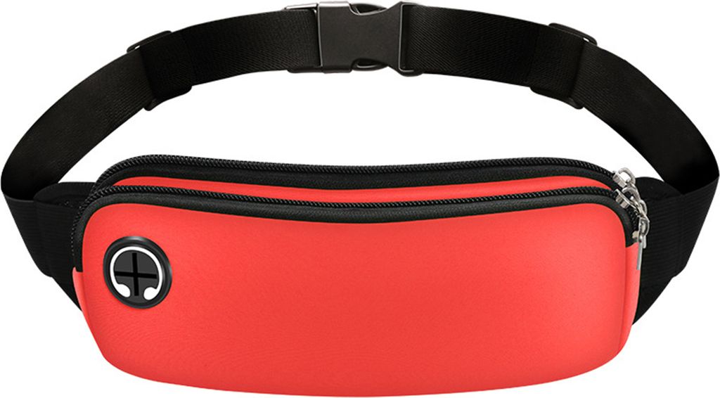 Uni-Gürteltasche, wasserdichte Handytasche, elastisch, verstellbarer Hüftgurt, atmungsaktives Mesh-Design, Reißverschluss, Kopfhörerloch, Outdo...