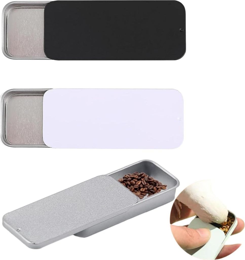 Metallbox 3 Stück - Aufbewahrungsbox mit Schiebedeckel für Schmuck - 80 x 34 x 12 mm