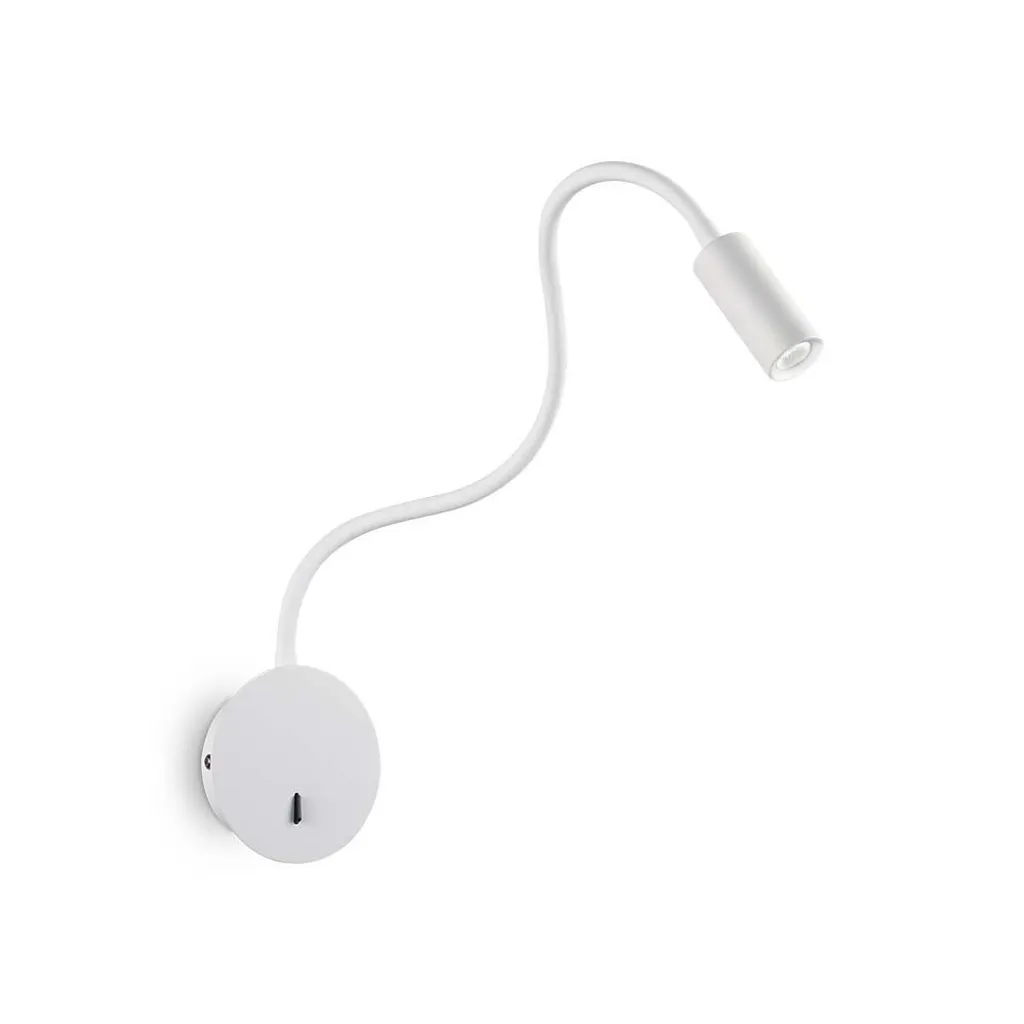 Applique murale LED Focus-2 Blanc 203171 Ideal Lux pour liseuse de lit